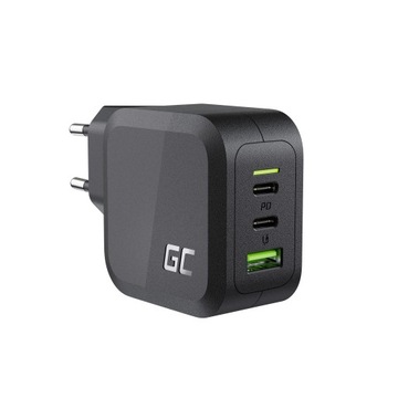 Кабель USB-C — USB-C 2 м + зарядное устройство GC PowerGaN 65 Вт