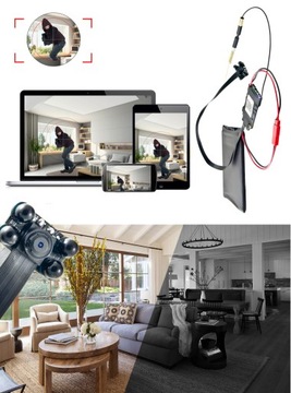 + МИНИ IP-КАМЕРА WIFI P2P НОЧЬ 4xIR FULL HD ОБНАРУЖЕНИЕ