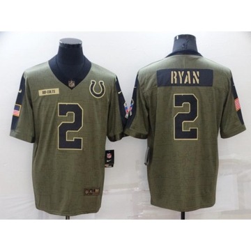 Koszulka Indianapolis Colts Hombre 2 Matt Ryan 28 Jonathan Taylor 53 Jersey