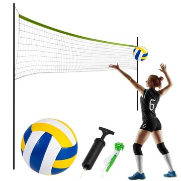Siatka i stelaż do gry w siatkówkę i badmintona 570 cm Neo-Sport