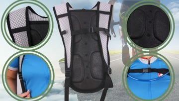 Легкий беговой рюкзак для велосипеда с мочевым пузырем и бутылкой для воды объемом 2 л.