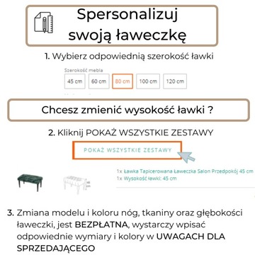 Ławka bench4home Pufa Ławeczka Przedpokój 60 cm