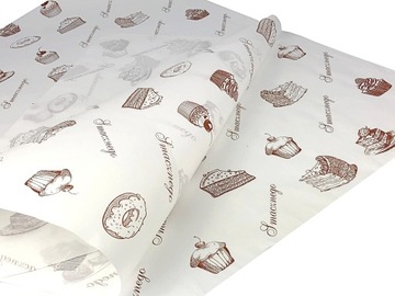 PAPIER PÓŁPERGAMIN CUKIERNICZY 10kg 50x70 do CIAST