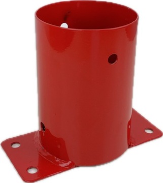 Коннектор для качелей, круглая балка, 10 см, красный