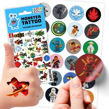 NAJLEPSZE TATUAŻE + NAKLEJKI LEGO NINJAGO JAKOŚĆ