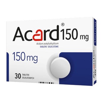 Acard 150mg, 30tabl.dojelit.