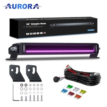 AURORA LED lampa robocza listwa led 7 kolorów pilot chip Osram LIGHTBAR