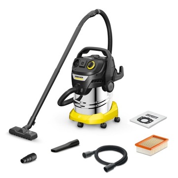 ODKURZACZ PRZEMYSŁOWY KARCHER KWD 6 PREMIUM 3400W gniazdo elektronarzędzi