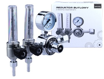 REDUKTOR BUTLOWY Argon CO2 z 2 rotametrami MAGNUM