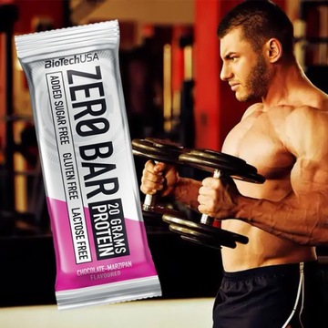 BIOTECH ZERO BAR 50g BATON BIAŁKOWY PROTEINOWY BEZ CUKRU IZOLAT BIAŁKO WPI