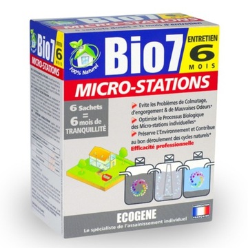 Bio7 CHOC Start +Entretien Micro Bakterie tlenowe do BIO OCZYSZCZALNI ROK