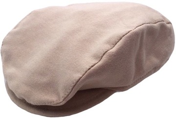 KASZKIET czapka beżowy dresowy 62 cm +2m kaszkiecik czapeczka