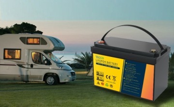 БАТАРЕЯ 12 В, 100 Ач, литиевая батарея BMS LiFePO4 TAICO для кемпинга на лодке