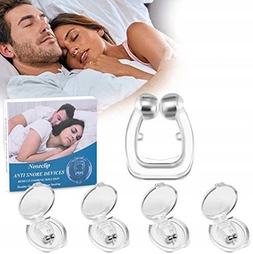 4 x silikonowy magnetyczny klips przeciw chrapaniu