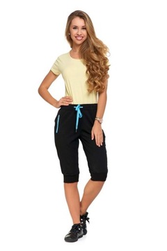 ЧЕРНАЯ ЖЕНСКАЯ СВИТШОТА С КАРМАНАМИ MORAJ RIB S 3/4