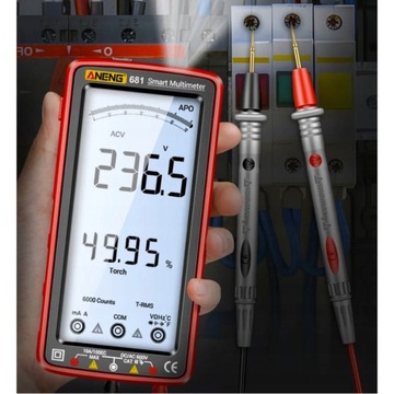 PROFESJONALNY ELEKTRONICZNY MIERNIK PRĄDU MULTIMETR CYFROWY LCD