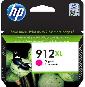 Tusz Hp 912XL Magenta 3YL82AE 10,4 ml ORYGINAŁ