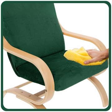 ЧЕХОЛ НА СТУЛ БУТЫЛКА FINKA, ЗЕЛЕНЫЙ, ЭЛАСТИЧНЫЙ ВЕЛЮР