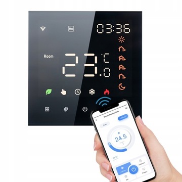 Smart Tuya WiFi Termostat Sterowanie głosem