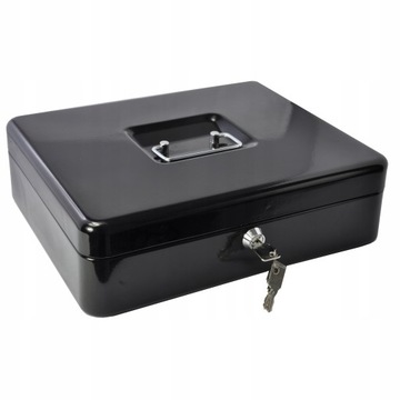 БОЛЬШОЙ МЕТАЛЛИЧЕСКИЙ КАССЕТНЫЙ СЕЙФ ДЛЯ ДЕНЕЖНЫХ МОНЕТОВ ЕВРО