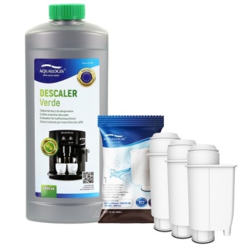 Odvápňovač Verde 1 l 3 x vodní filtr pro kávovar Gaggia AL-Inte+