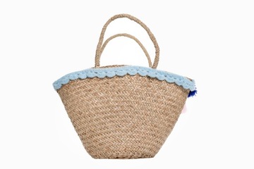 СУМКА-КОРЗИНА МОДЕЛЬ BALI POMPONS