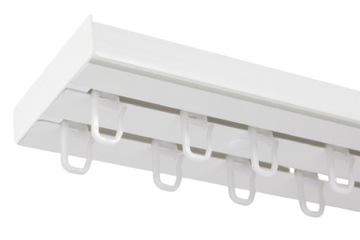 Karnisz SZYNA SUFITOWA PCV II-torowa 550cm