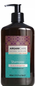ARGANICARE DRY DAMAGED SZAMPON DO WŁOSÓW SUCHYH OLEJ ARGANOWY MASŁO SHEA