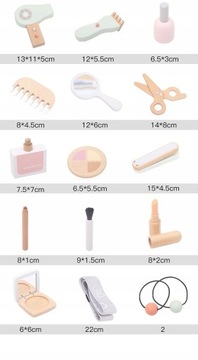 Большой деревянный туалетный столик для детей Nunukids, ящики, зеркало, сиденье XXL