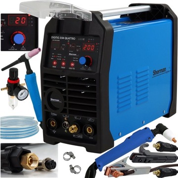 Spawarka TIG 200A DC MMA PLAZMA 50A 12mm CUT 230V