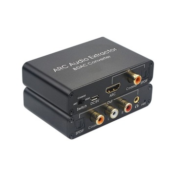 192KHz ARC Adapter Audio ekstraktor dźwięku HDMI c