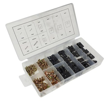 WKRĘTY PODKŁADKI DO KAROSERII ZESTAW 170 SZT S10534