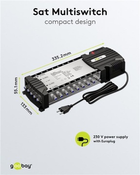 Спутниковый мультисвитч 5 входов 16 выходов