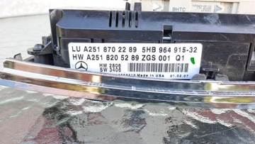 MERCEDES ML W164 05-11 PANEL KLIMATIZACE A2518205289 EU