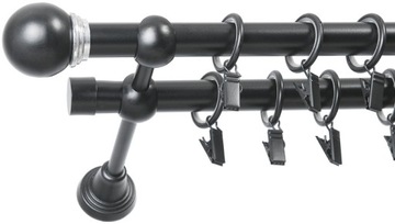 KARNISZE METALOWE KARNISZ PODWÓJNY FI 19 / 240 CM