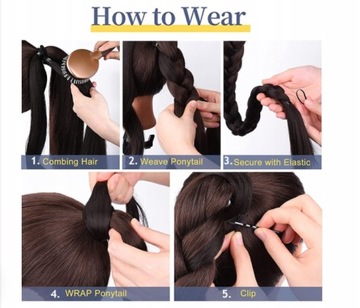 Съемная коса «Конский хвост» АФРОГУМКА