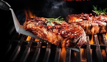 UNIVINLIONS PRASKA DO BURGERÓW ZESTAW ŁOPATKA NIERDZEWNA DO HAMBURGERÓW