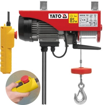 ЛЕБЕДКА ЭЛЕКТРИЧЕСКАЯ ТРОСОВАЯ 300кг YATO