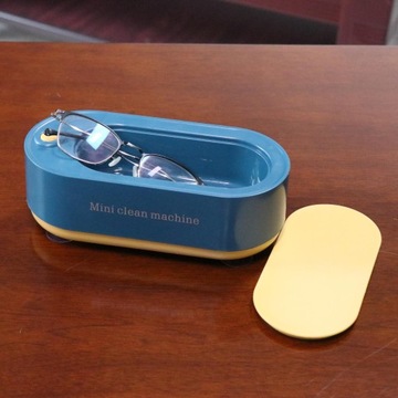 2 ультразвуковых очистителя. Высокочастотная бритва для очков. Чистка ювелирных изделий. Синий