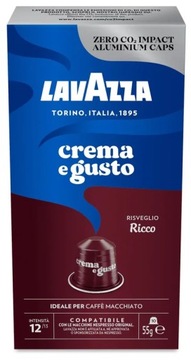 Lavazza Nespresso aluminiowe Kapsułki RICCO 10szt