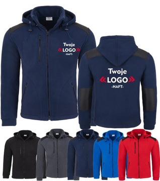 POLAR Z KAPTUREM - GRUBY - + HAFT LOGO NADRUK x5