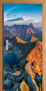 FOTOTAPETA NA DRZWI MEBLE OKLEINA GÓRY SZCZYTY