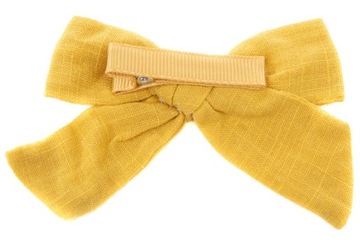 НАБОР ЗАЖИМОВ ДЛЯ ДЕВОЧКИ, ЖЕЛТЫЙ БАНТ, ЦВЕТЫ