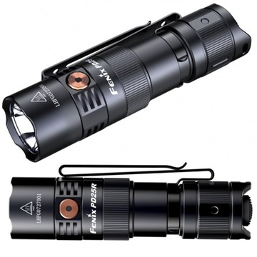 Latarka taktyczna LED Fenix PD25R czarna 800 lumenów