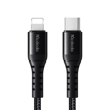 MCDODO КОРОТКИЙ КАБЕЛЬ LIGHTNING USB-C ДЛЯ БЫСТРОЙ ЗАРЯДКИ ДЛЯ IPHONE 13 14 20 СМ
