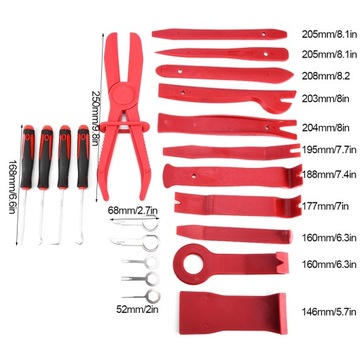 21 шт., стерео дверной зажим, инструмент для удаления обшивки панели, крепежный зажим, отвертка