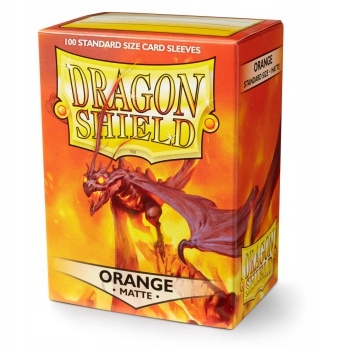 Матовые оранжевые обложки для карточек Dragon Shield