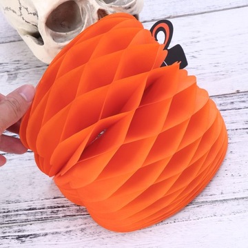 10 шт. Подвеска-тыква на Хэллоуин в форме шара с сотовой структурой.