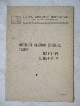 Elektryczne regulatory dwustawne poziomu ERD -1