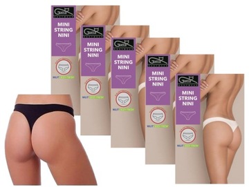 5szt stringi GATTA MINI STRING NINI czarny L